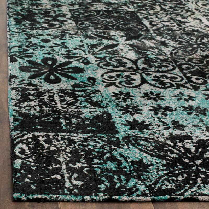 SAFAVIEH Classic Vintage Boho Roosa Distressed Oriental Cotton Rug