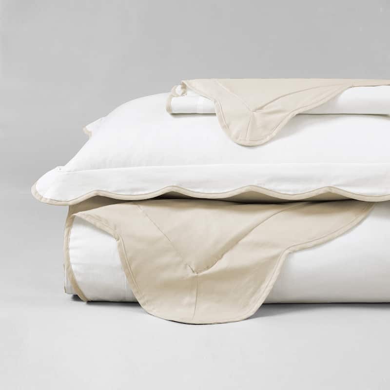Lush Decor Coastal Chic Scallop Edge Duvet 3 Piece Set