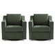 preview thumbnail 40 of 101, Modern Swivel Upholstered Armchair Accent chair Set of 2