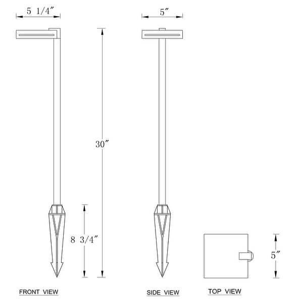 1Light Sand Brown Finish Aluminum Low Voltage Outdoor LED Path Light