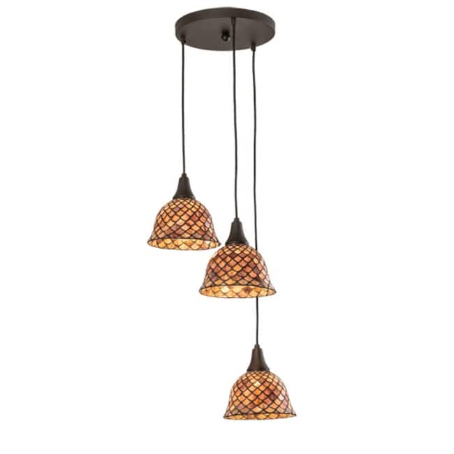 Meyda Tiffany 219953 3 Light 18" Wide Multi Light Pendant