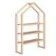 preview thumbnail 13 of 62, Floor Bed House Bed Fence-shaped Guardrail Frame Creativity House Bed with Fence and Detachable Storage Shelves