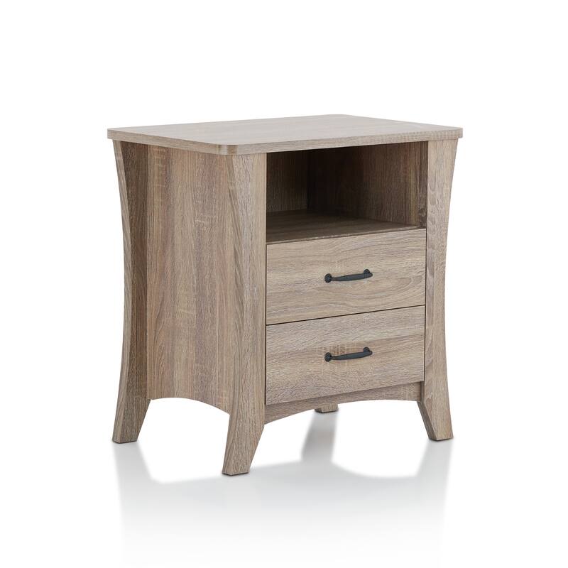Charming Rustic Accent Table with Versatile Storage Options