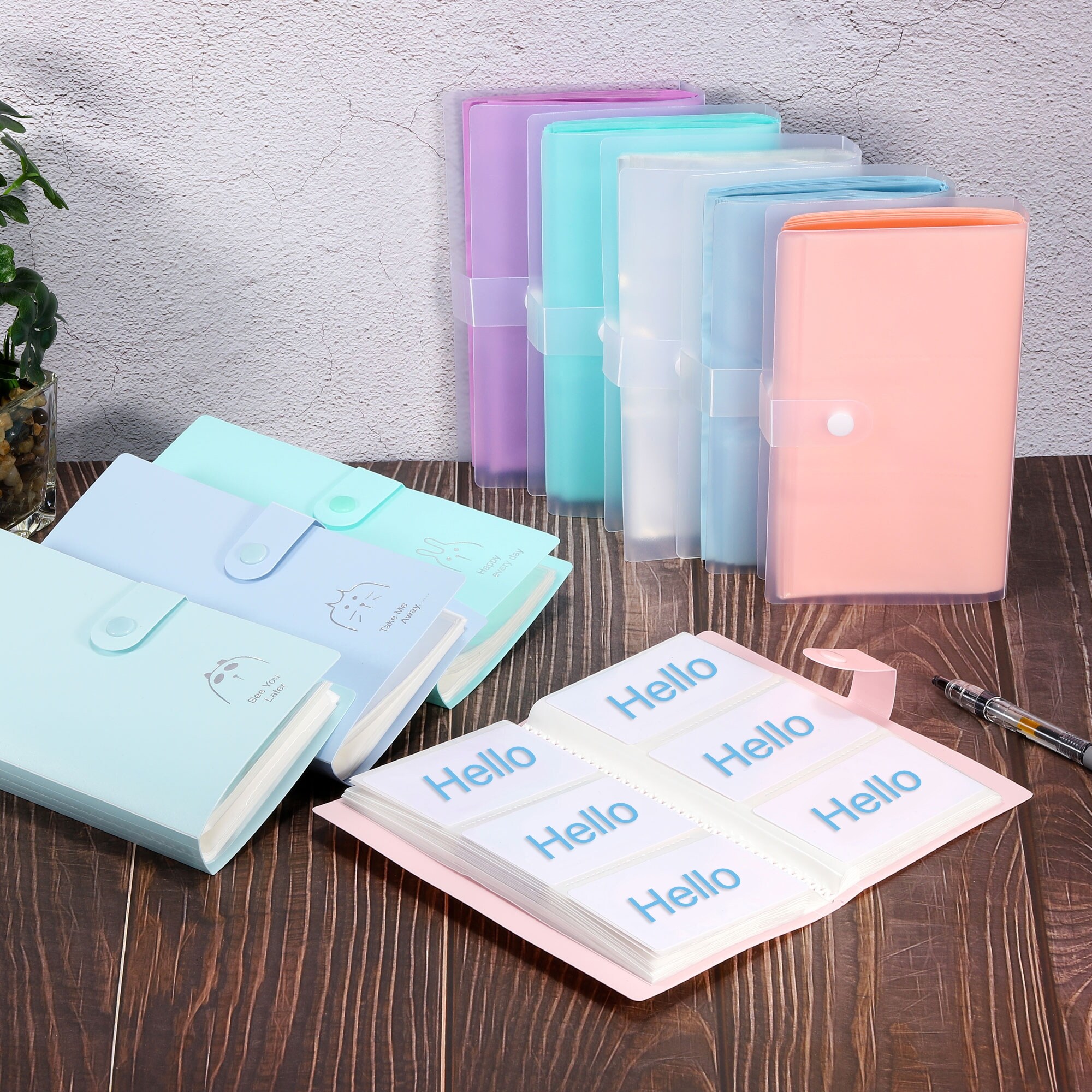 2Pcs Plastic Business Card Holder Card Binder Book Card Organizer - Bed Bath & Beyond - 37255286 2Pcs Plastic Business Card Holder Card Binder Book Card Organizer - Bed Bath & Beyond - 37255286