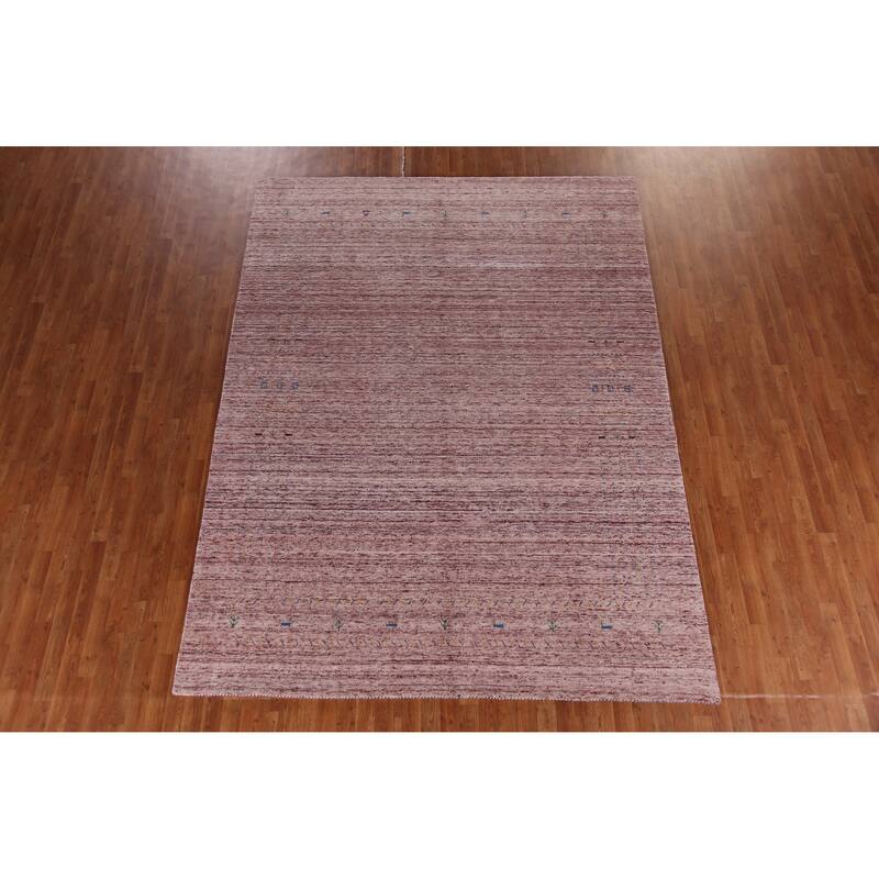 Hand Knotted Oriental 100% Wool Carpet Tribal Tribal Multi-Colored Gabbeh Area Rug - 10' 8'' X 7' 11''