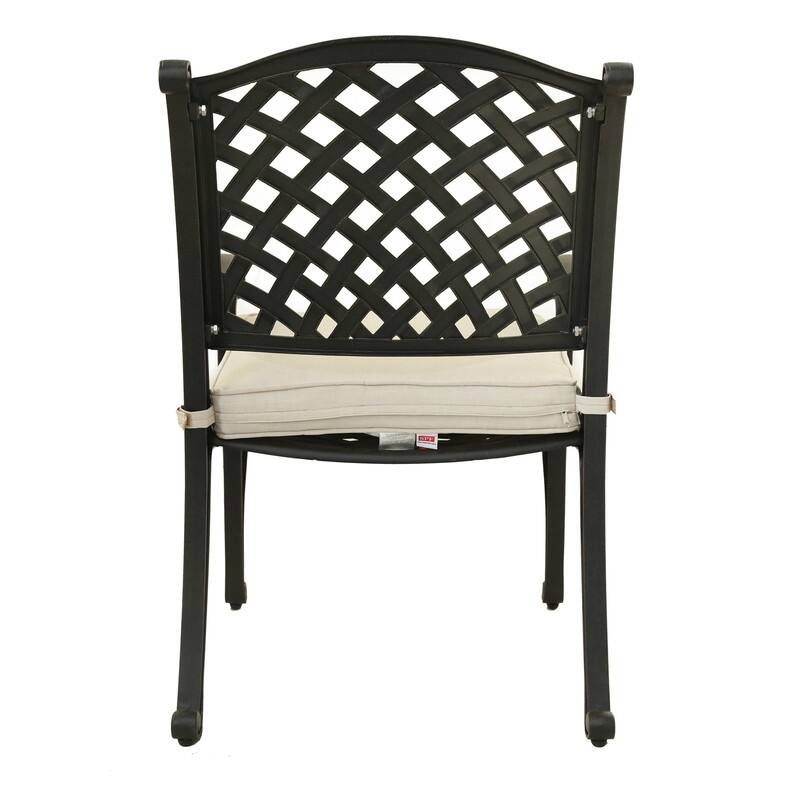 Ventura Cast Aluminum Dining Arm Chair with Cushion