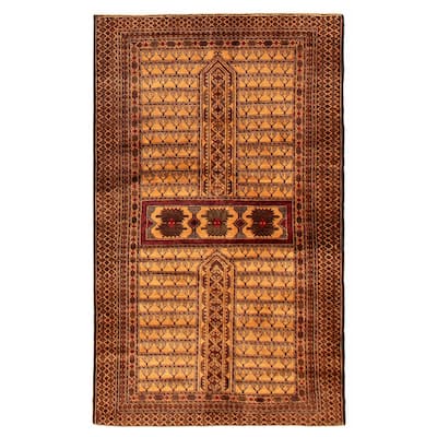 Teimani Brown Rug 3'8" x 6'4" - 3'8 x 6'4