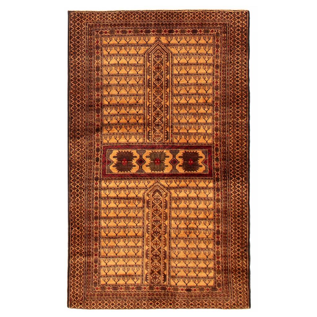 Teimani Brown Rug 3'8" x 6'4" - 3'8 x 6'4