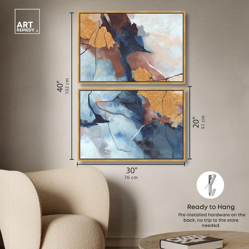Heaven and Earth Canvas Set of 2 by Art Remedy