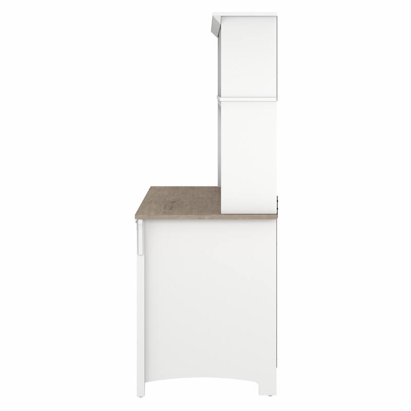 Bush Furniture Salinas Small Computer Desk with Storage Hutch