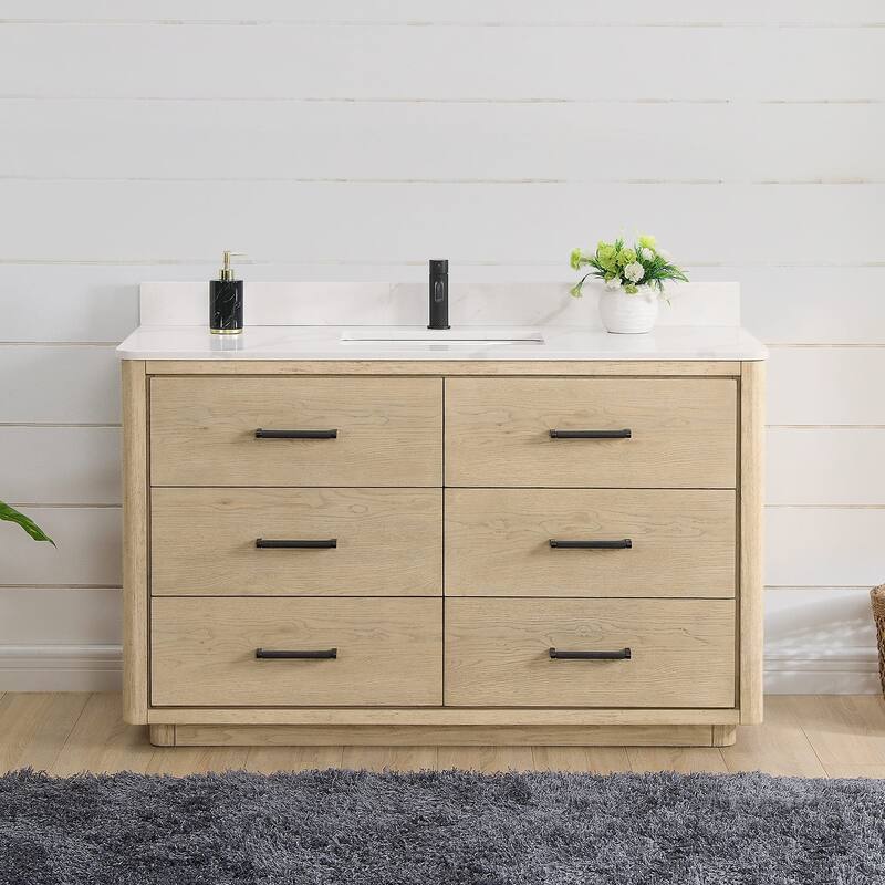 Miseno MV-NM-706555 Porto 54" Free Standing Single Basin Vanity Set