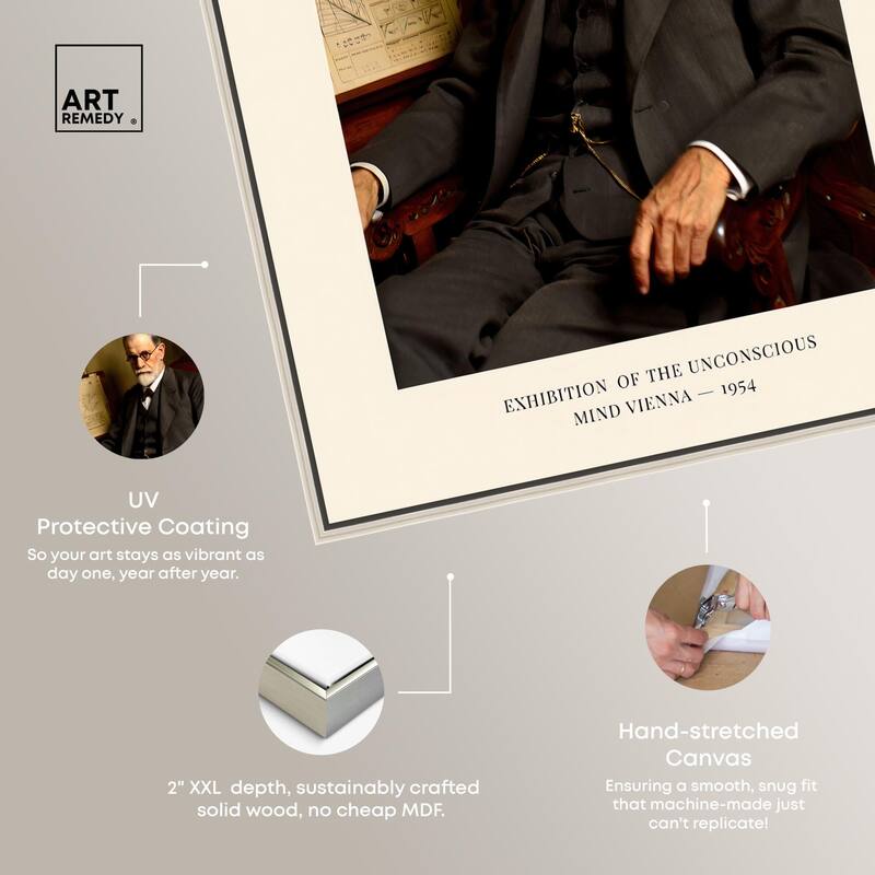 Father of Psychoanalysis Canvas by Art Remedy