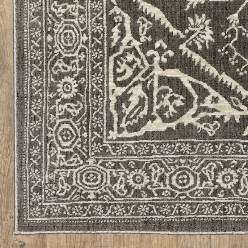Style Haven Ingram Two-Tone Traditional Medallion Area Rug