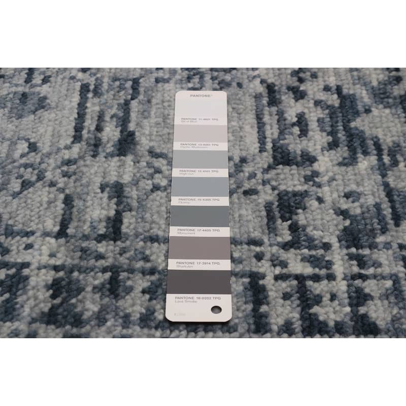 ECARPETGALLERY Hand-knotted Mystique Grey Wool Rug - 8' 1" x 9' 8"