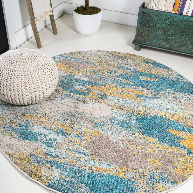 JONATHAN Y Groovy POP Modern Abstract Vintage Waterfall Area Rug