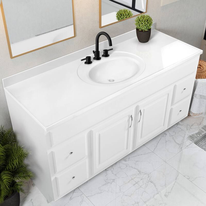 Design House 214908 Concord 60" Free Standing Single Basin Vanity Set