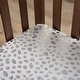 preview thumbnail 5 of 24, Rizzy Home Ink Dot Cotton Fitted Cribsheet - 28" X 52"