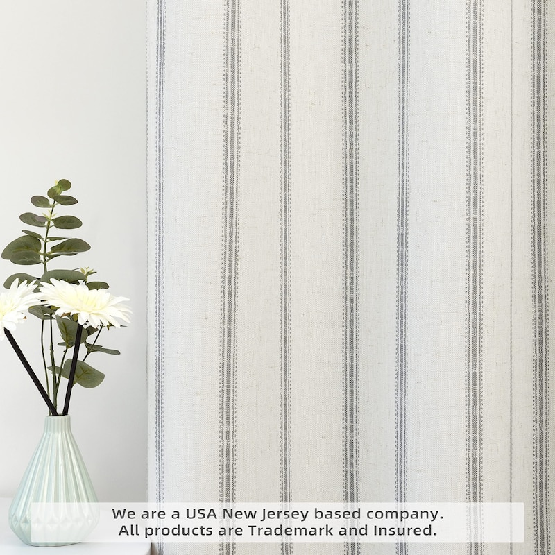 DriftAway Farmhouse Linen Blend Blackout Valance