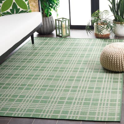 SAFAVIEH Bermuda Homa Geometric Indoor/Outdoor Waterproof Rug