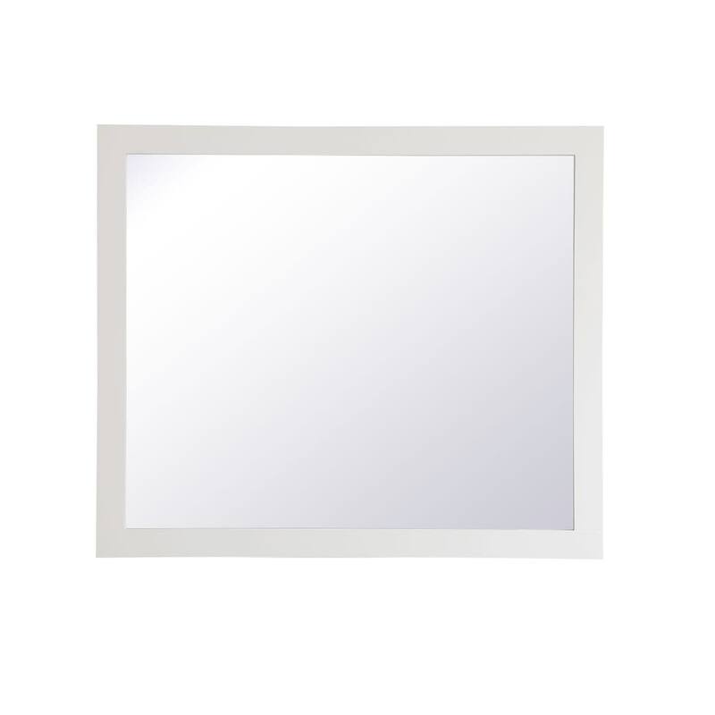Elegant Lighting VM24236 Aqua 42" W x 36" H Traditional Rectangular - White