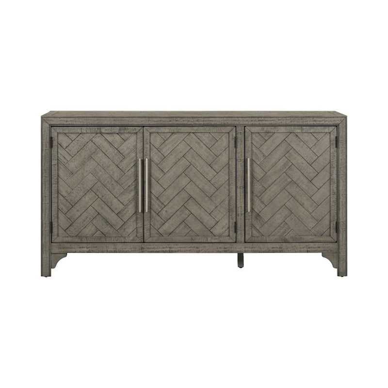 Designed Storage Cabinet Sideboard with MDF+Pine veneer , Adjustable Shelves, Suitable