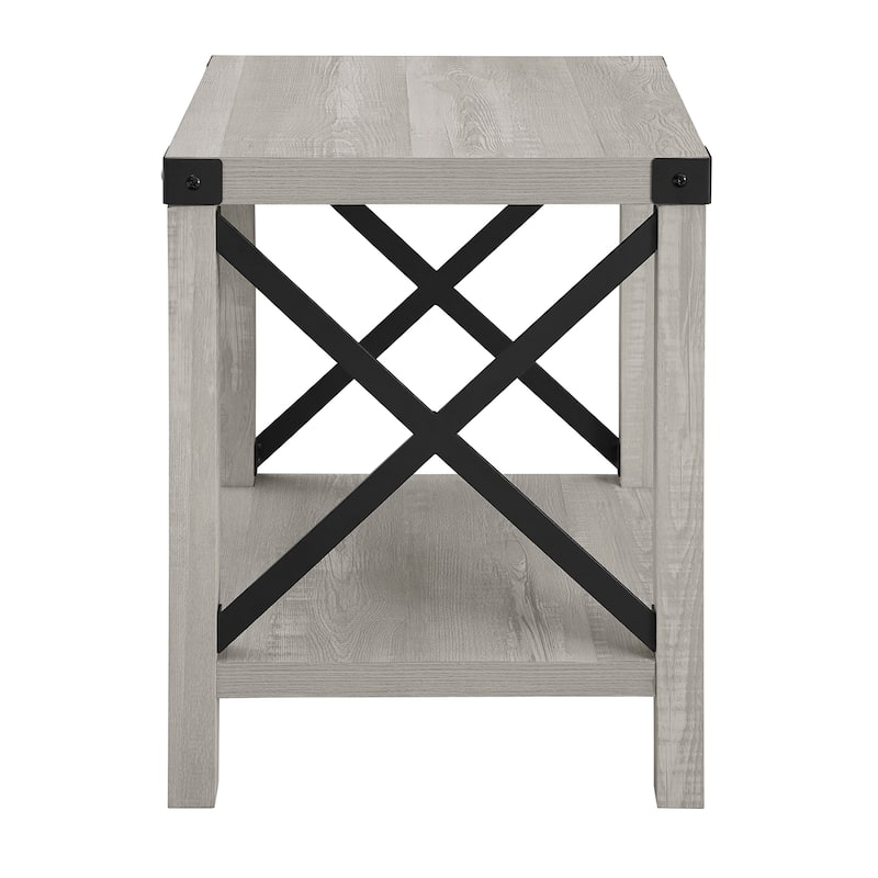 Middlebrook Kujawa 18-inch X-side Accent Table