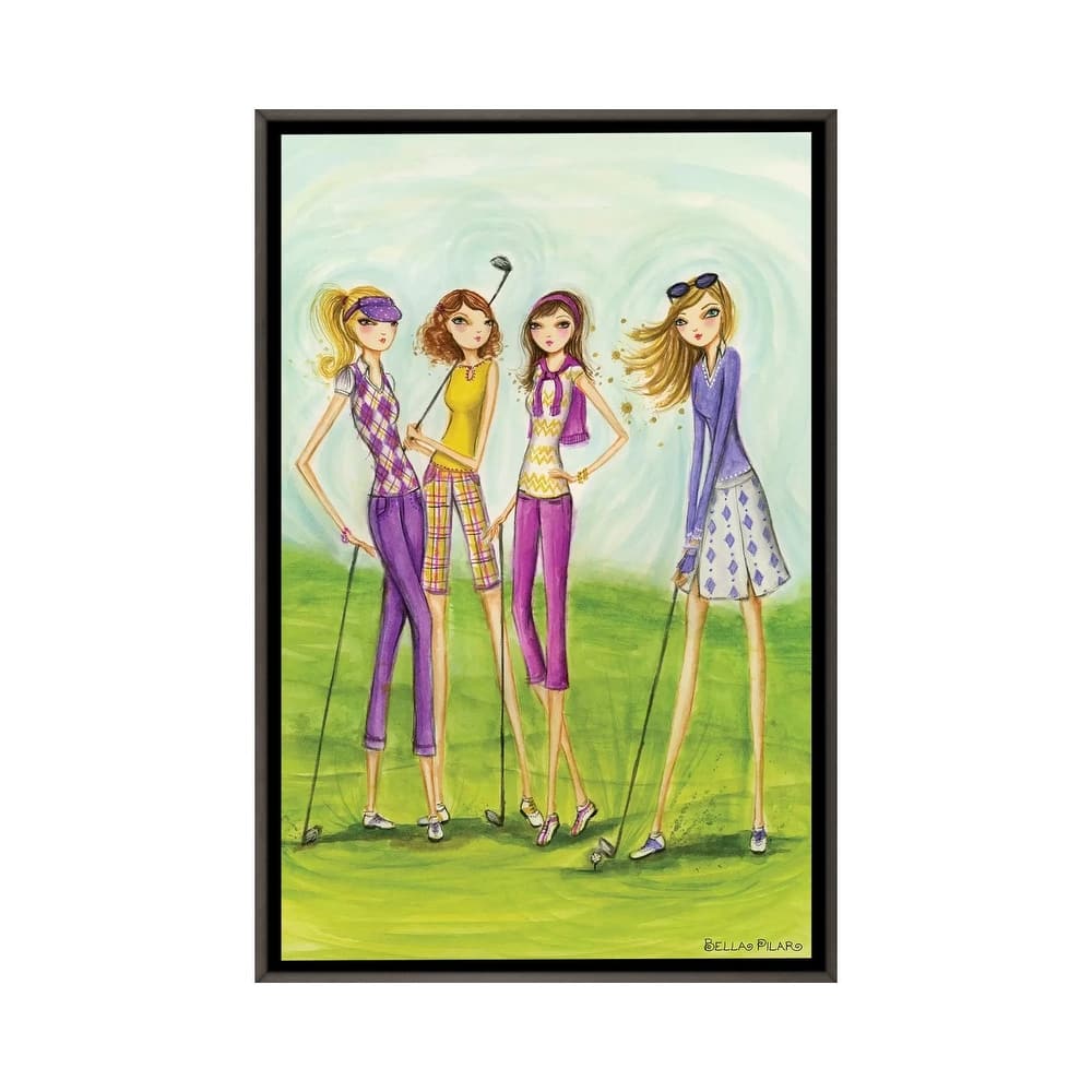 iCanvas "Ladies Golf In Style" by Bella Pilar Framed