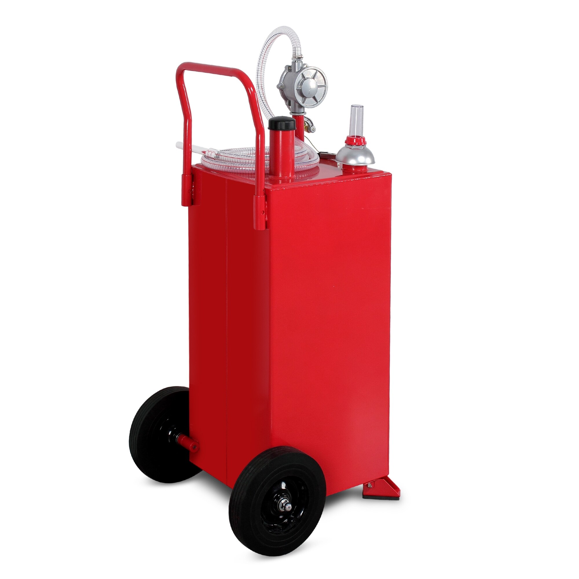 Arksen 30 Gallon Portable Fuel Transfer Gas Can Caddy Storage Gasoline Tank Heavy Duty 30-Gallons Capacity Black