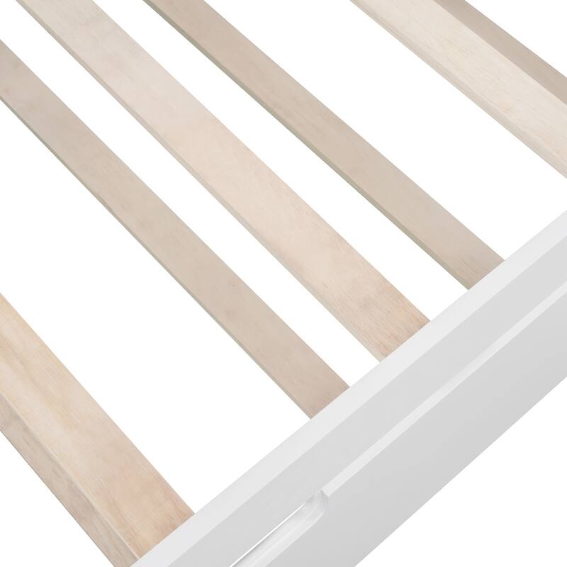 Twin Pine Daybed with Trundle & Foldable Shelves