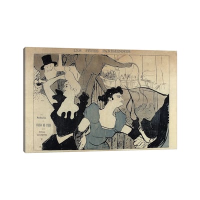 iCanvas "Les Fetes Parisiennes, 1892" by Henri de Toulouse-Lautrec Canvas Print