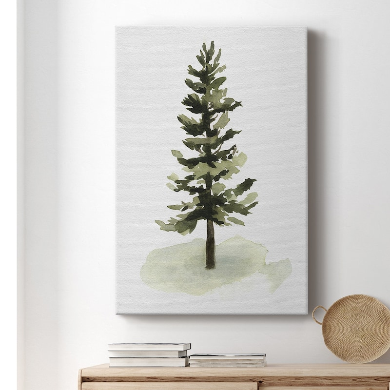 Watercolor Pine II Premium Gallery Wrapped Canvas - Ready to Hang