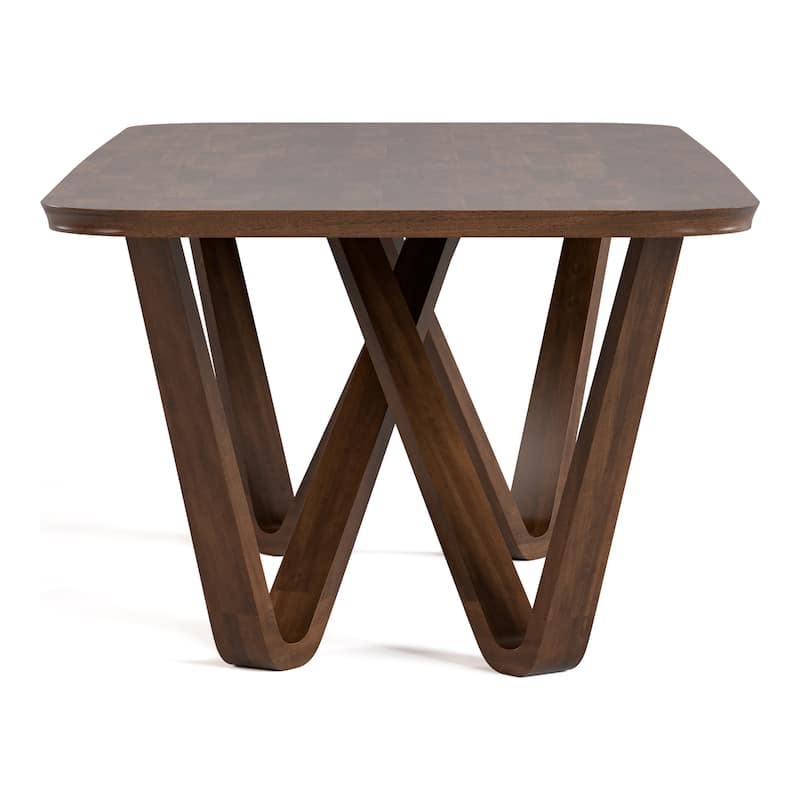 Furniture of America Abigail I Mid-Century Modern Walnut Handfinished Solid Wood 95-inch Dining Table