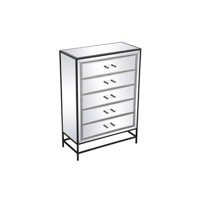 Modern Mirrored End Table