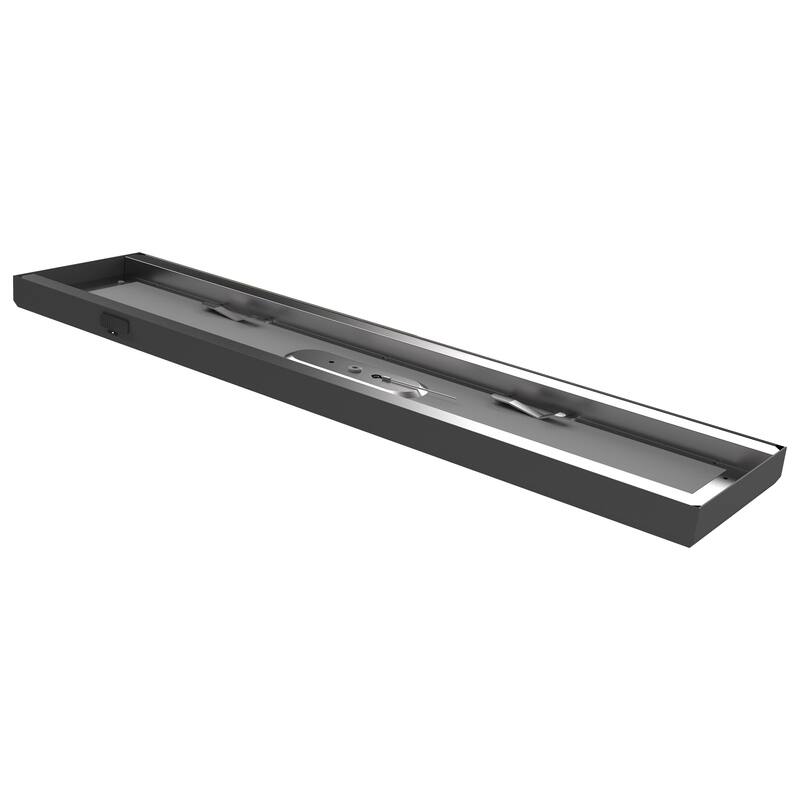 Blink Pro Plus 24W 5.5 in. x 24 in. Surface Mount LED CCT Selectable 90 CRI Black Finish 120/277V Rectangular Shape