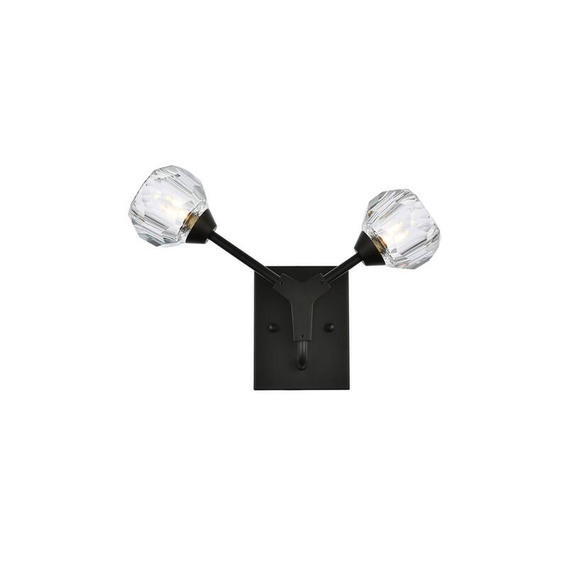 Indigo Home 2 Light Wall Sconce - Black