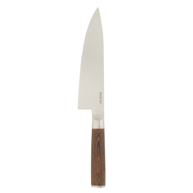 Babish High Carbon 1.4116 German Steel Full Tang 8-Inch Chef Knife - for Chopping, Slicing, Dicing & Everyday Prep