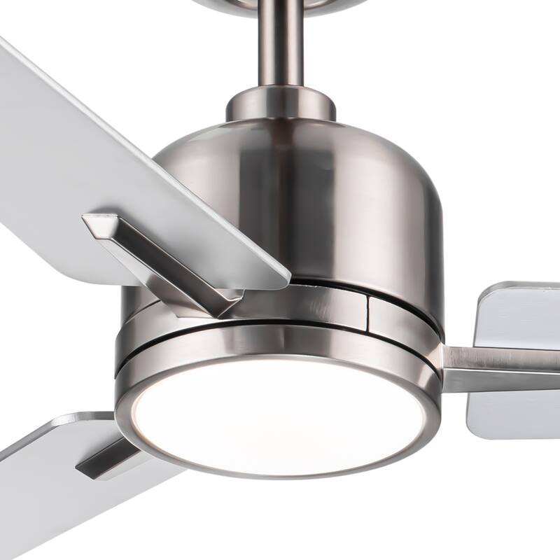 48" Lowe Profile Ceiling Fan with Light and Plywood Blades