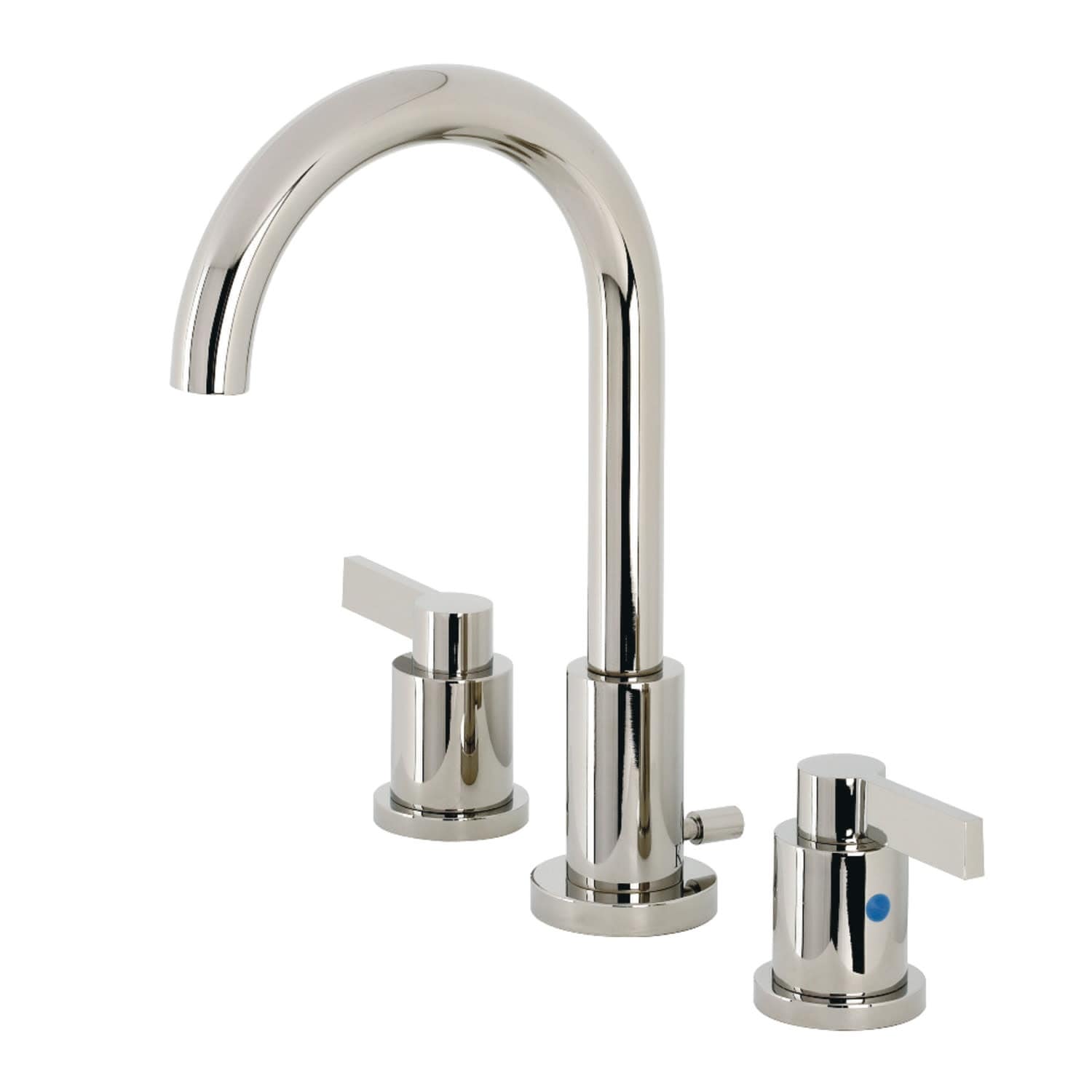 Kingston Brass NuvoFusion 1.2 GPM Deck Mounted Widespread Bathroom