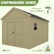 preview thumbnail 22 of 24, VEIKOUS Outdoor Wood Storage Shed with Lockable Door and Window - 8'x12'
