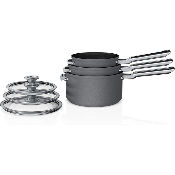Ninja C56000 Foodi NeverStick Premium 6-Piece Saucepan Set - Bed