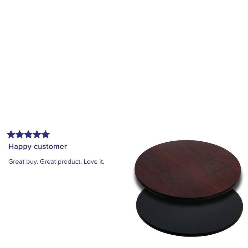 30'' Round Table Top with Reversible Laminate Top
