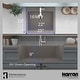 preview thumbnail 33 of 55, Karran Top Mount 25 in. Single Bowl Quartz Kitchen Sink