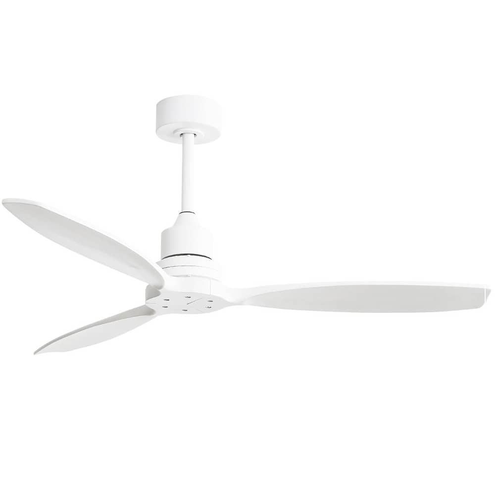 Sofucor 52 inch Modern Solid Wood / ABS Ceiling Fan With Remote Control(No Light),6 WInd Speed,Reversible Airflow