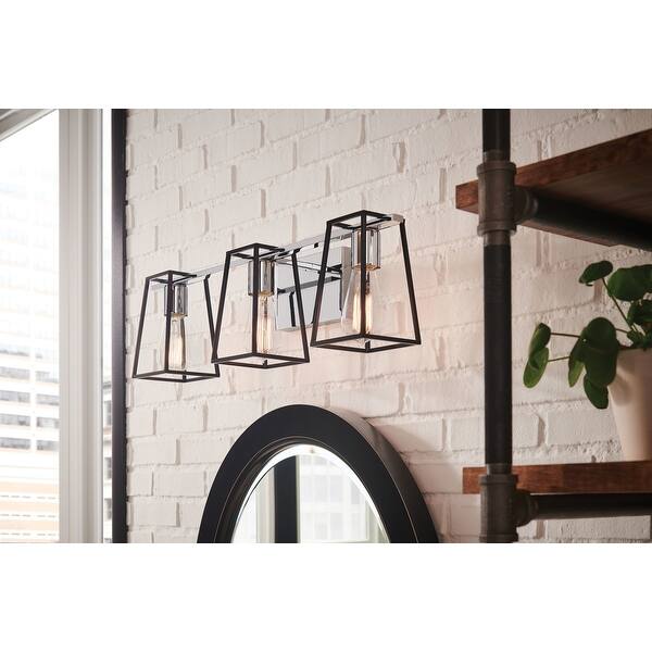 slide 1 of 3, Hinkley Filmore 3-Light Vanity in Chrome