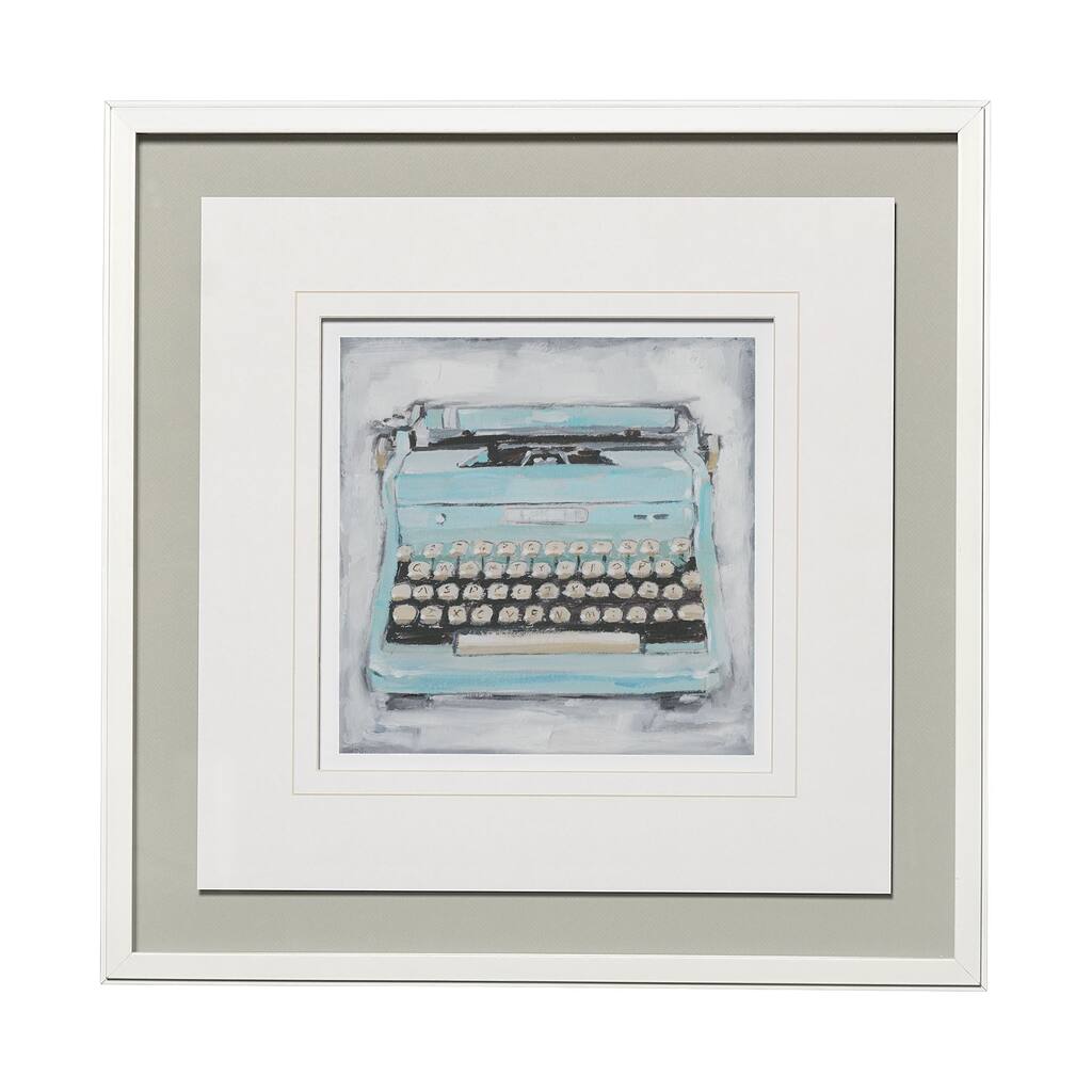 Vintage Typewriter III Framed Art Print