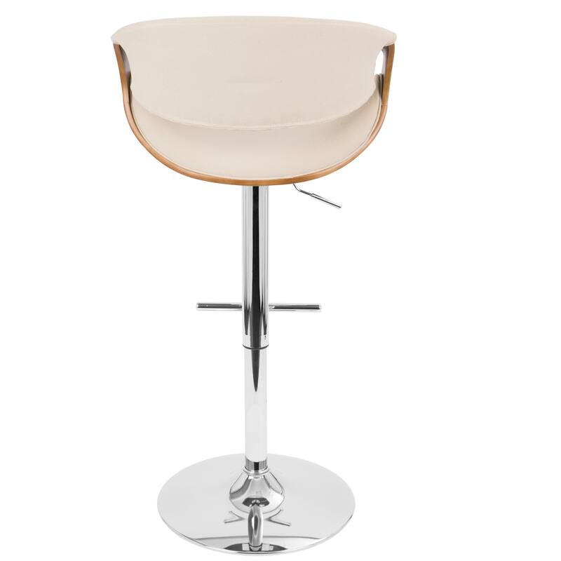 Carson Carrington Sauda Adjustable Bar Stool with Straight T Footrest (Set of 3)