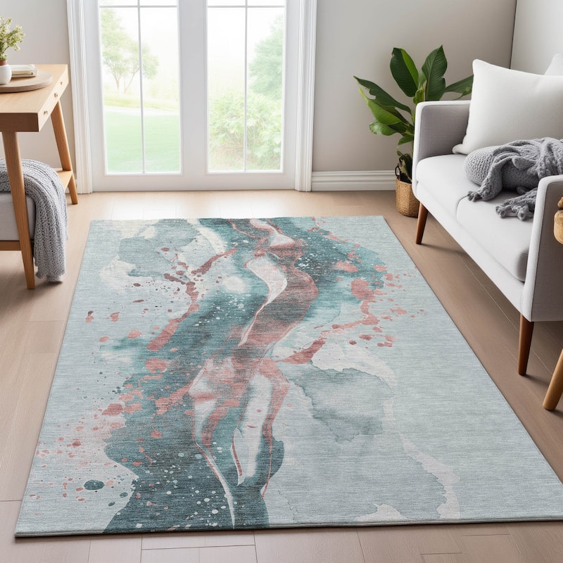Premium Washable Super Soft Abstract Glam Mayfield Rug