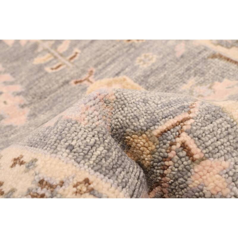 ECARPETGALLERY Hand-knotted Jules Serapi Grey Wool Rug - 2'6 x 7'10