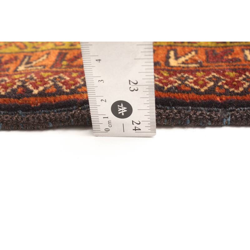 ECARPETGALLERY Hand-knotted Teimani Dark Navy Wool Rug - 2'11 x 4'3