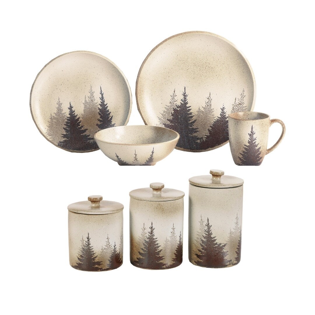 Paseo Road by Hiend Accents Clearwater Pines Lodge Dinnerware Canister Set 19PC On Sale Bed Bath Beyond 33252685